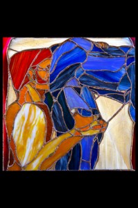 stained glass panel called rimming